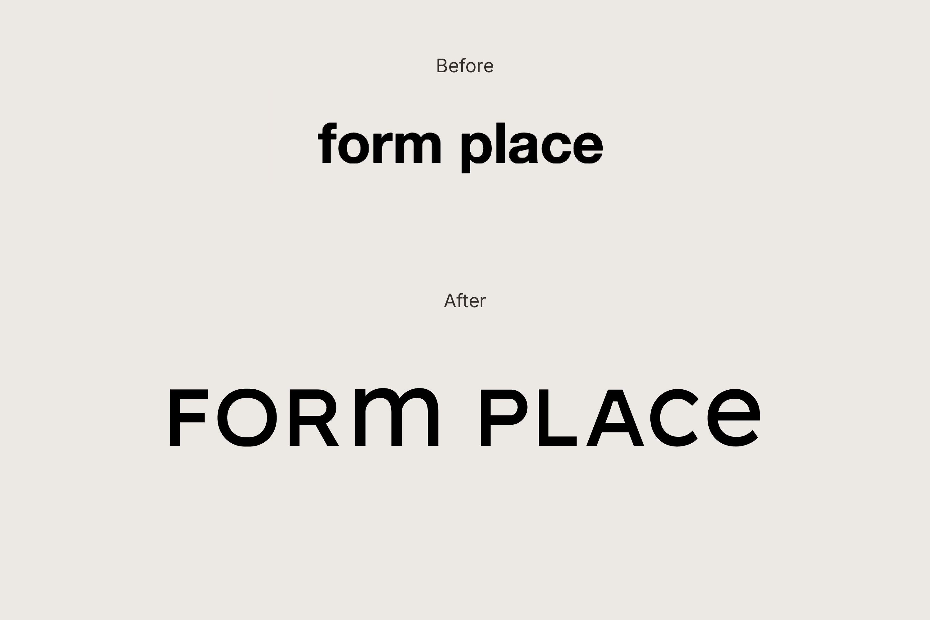 Form Place logo designed by Alice Bosc Studio