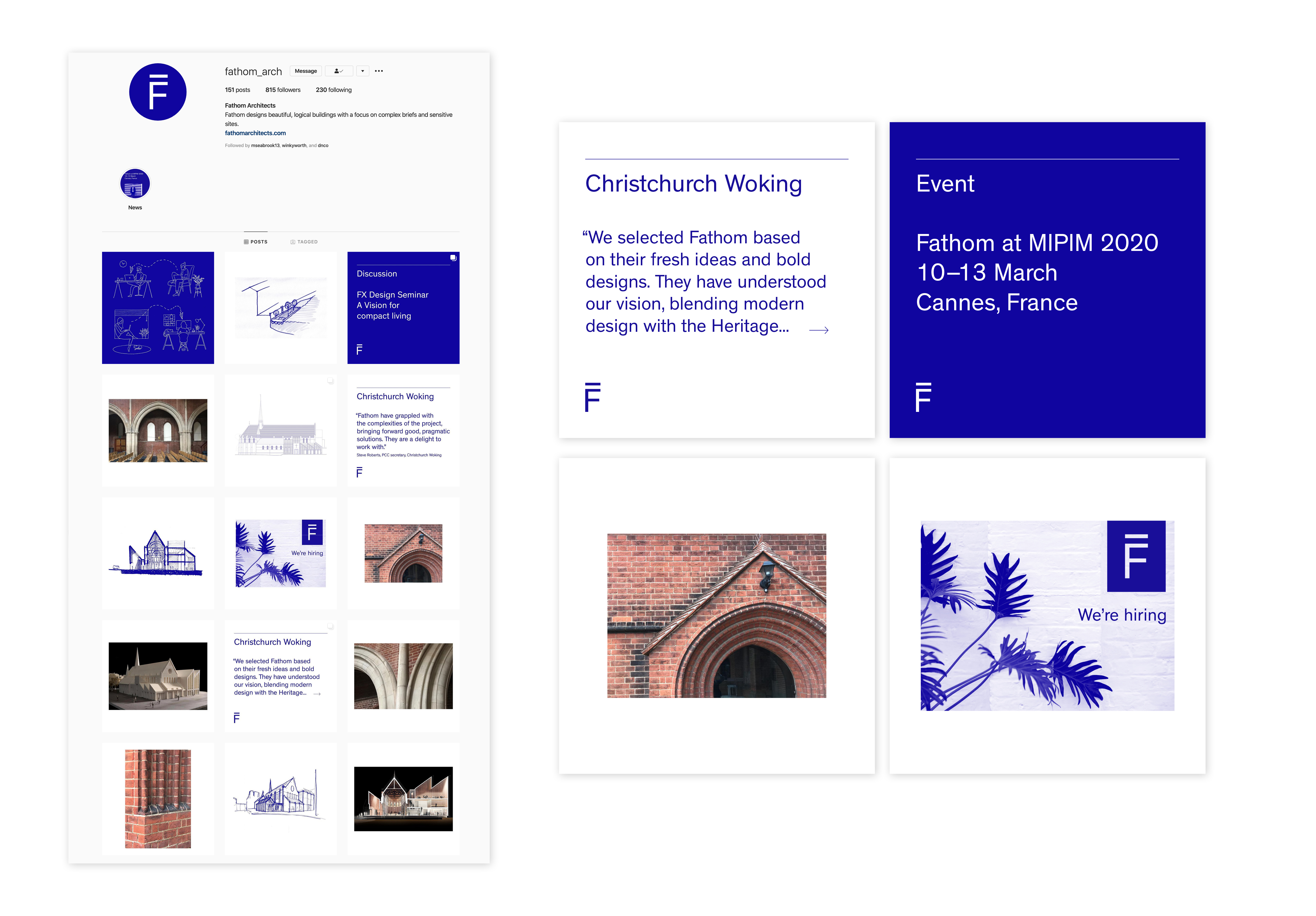 Fathom Architects document and social media template suite
