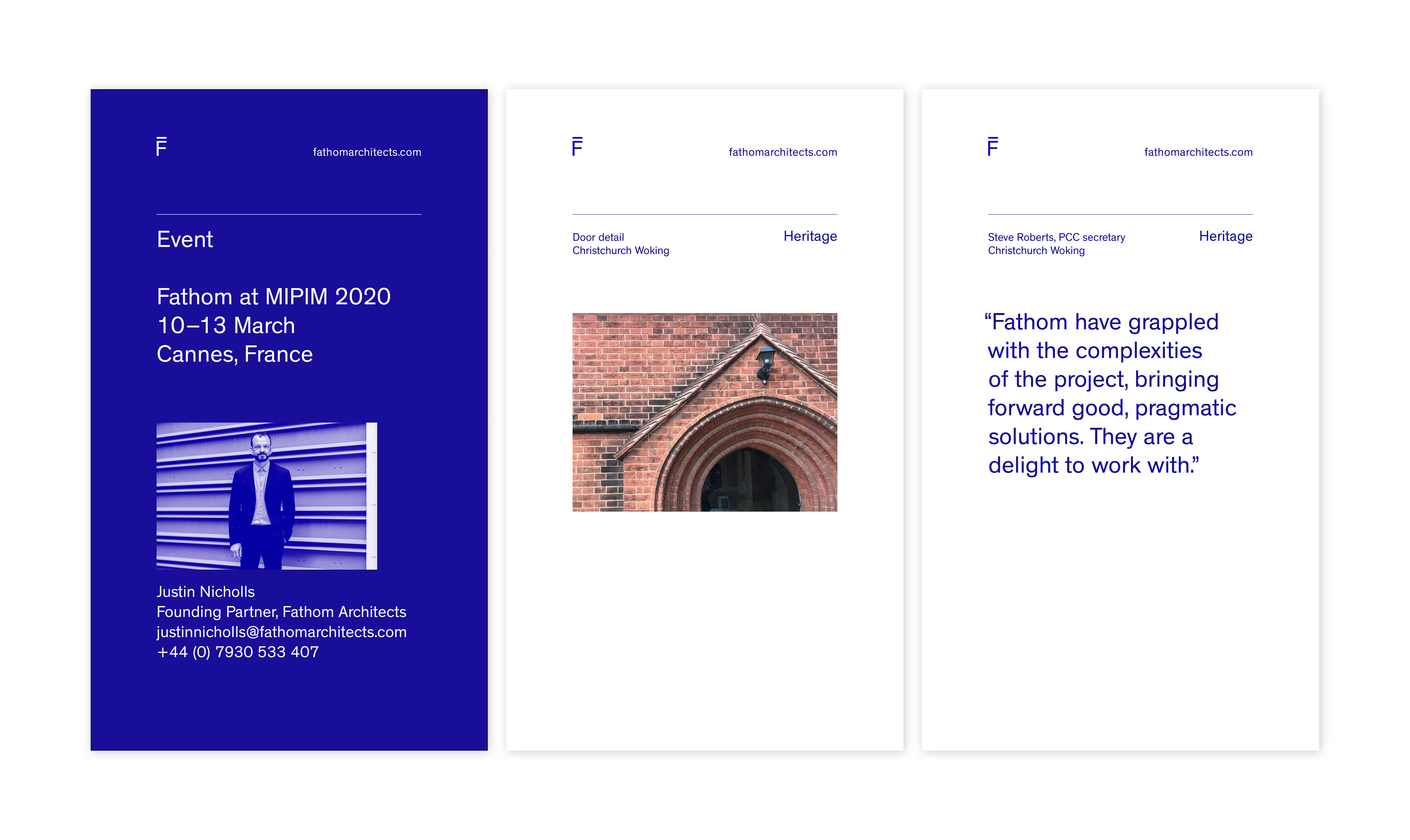 Fathom Architects template suite — applied view 01