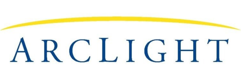 Arclight text logo with a yellow arc line above it.