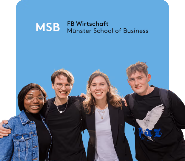 IMS students at Münster School of Business representing the international and diverse learning environment of the International Marketing & Sales Master's program.