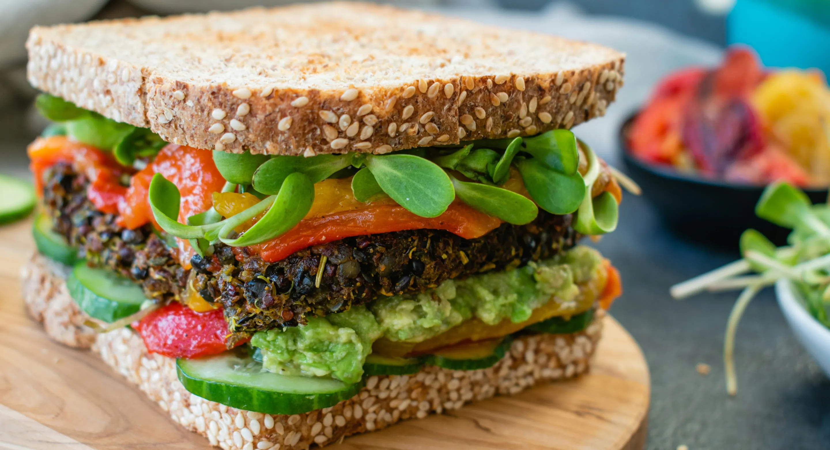 Menu Image Sandwich - Vegan X Webflow Template