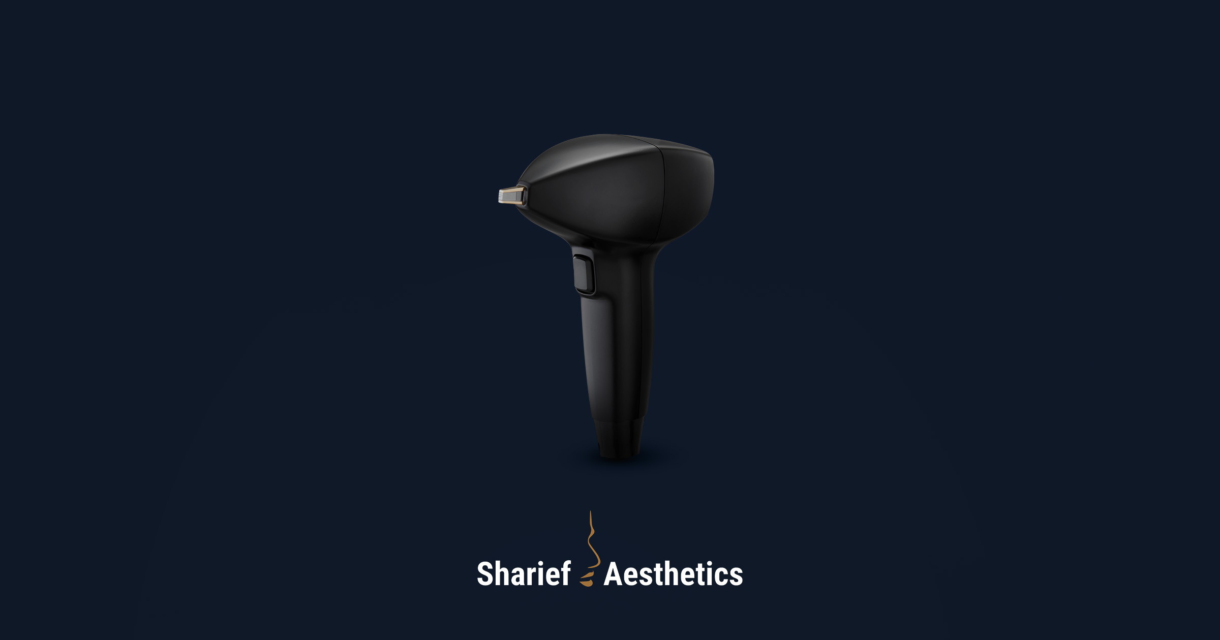 Premium 3D illustration of the InMode Vasculaze MAX handpiece, utilized at Sharief Aesthetics for the targeted laser treatment of visible blood vessels and vascular lesions