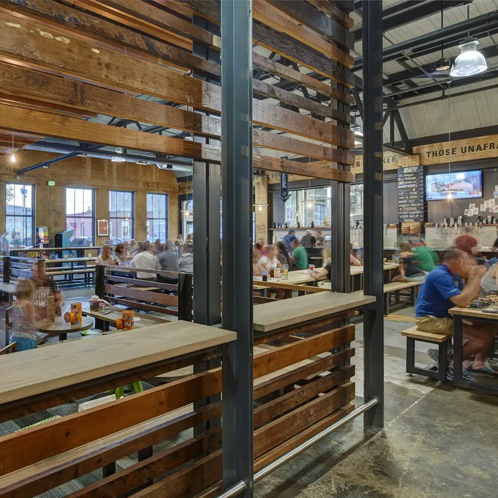 Beer Hall at the Taproom at Wonder Bread in Waterloo, Iowa