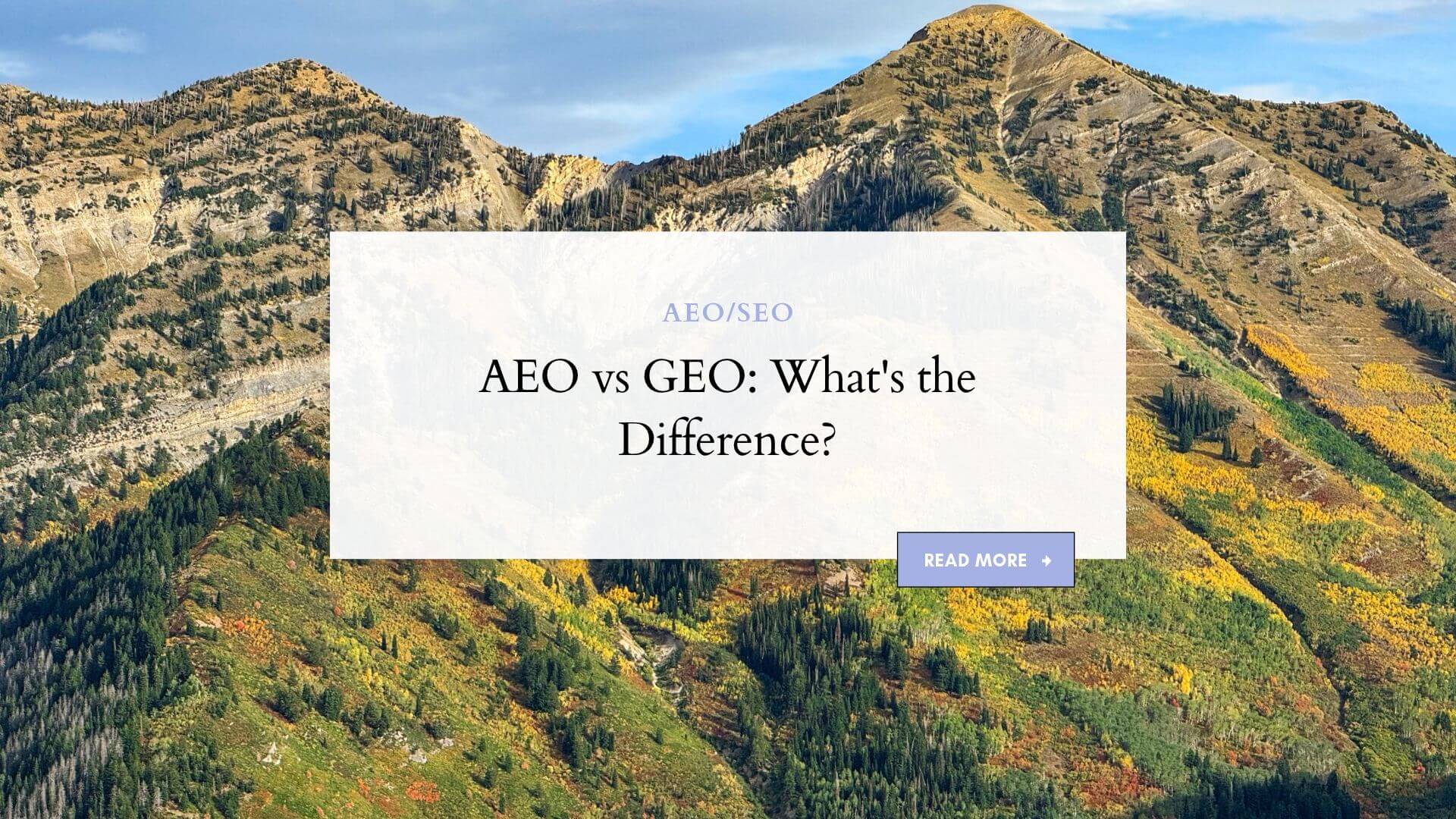 AEO vs GEO: What's the Difference?