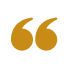 Graphic of stylized golden quotation marks on a white background.