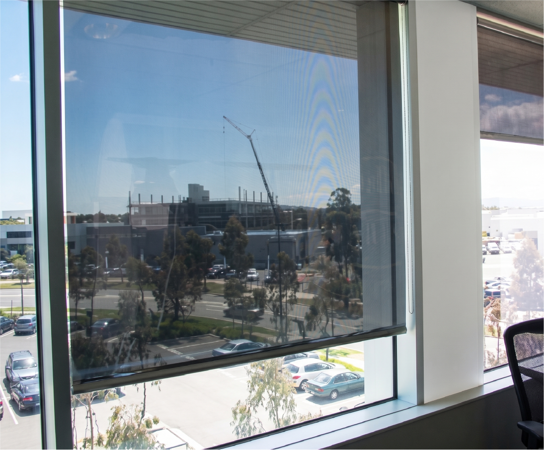 Reflective solar film undergoing independent laboratory testing
