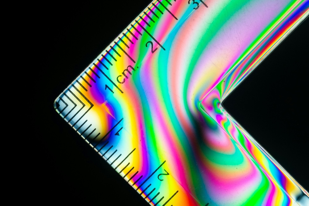 multicolored ruler