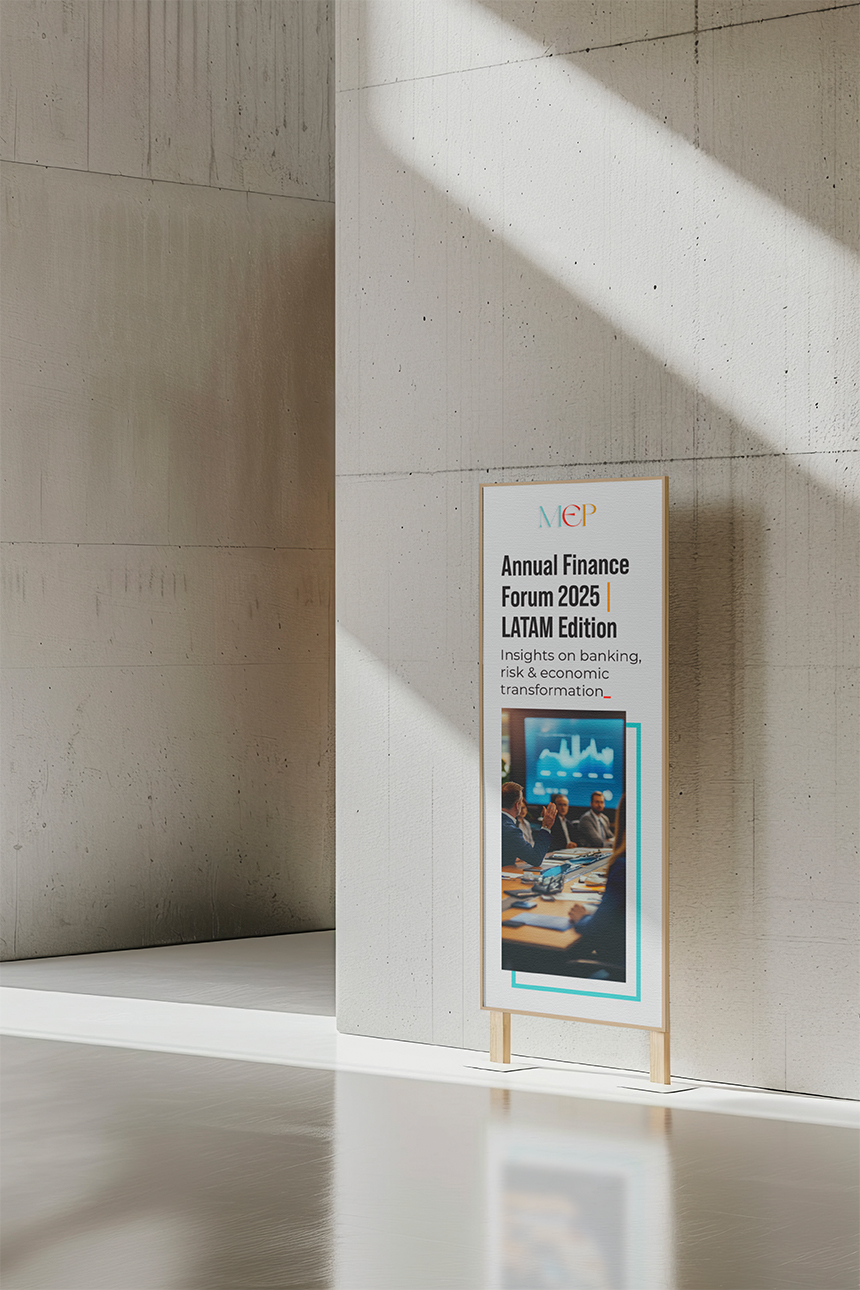 Exterior brand signage designed to extend event visibility beyond the main venue, ensuring consistent corporate identification across access points, shared spaces and external environments.