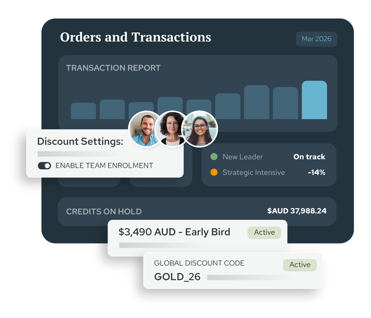 Guroo Academy Enrolment Record screen example