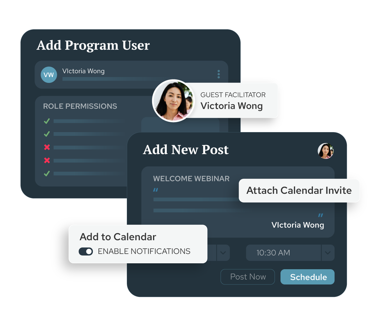 Guroo Academy screen example - adding a Sponsor to an in-house program
