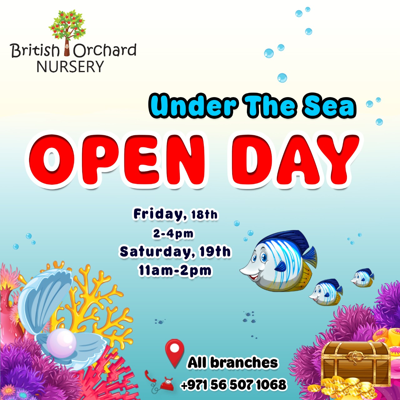 Under the Sea themed OPEN DAY