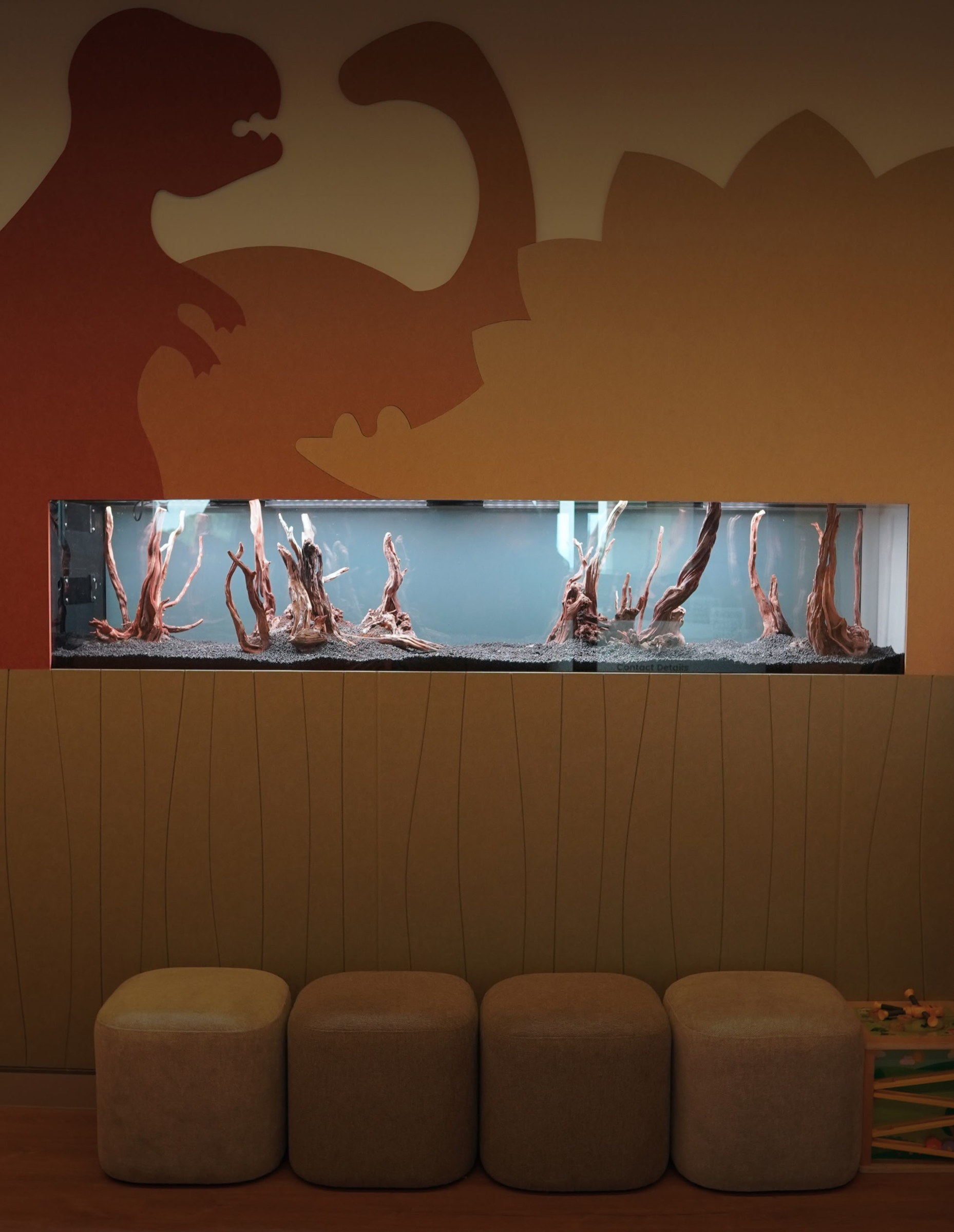 Paediatric clinic aquarium