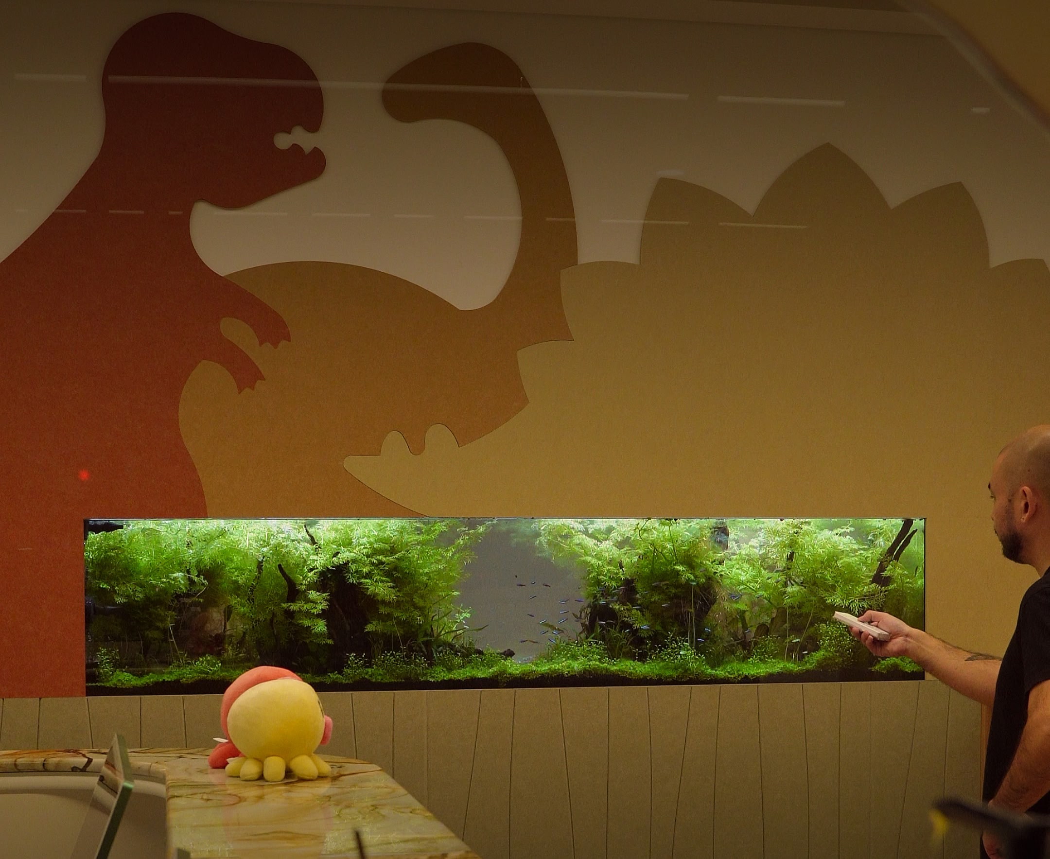 Paediatric clinic aquarium