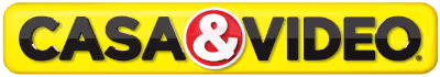 Casa & Video company logo with bold black text on yellow background.