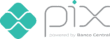Pix logo with teal diamond shapes and text Powered by Banco Popular.