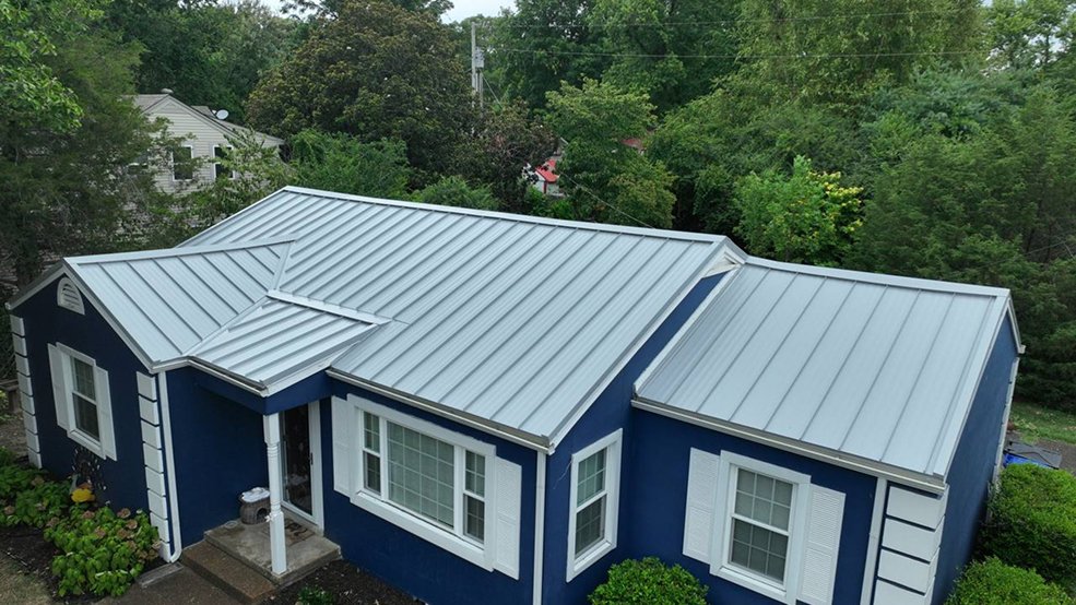 Standing seam metal roof panels and raised seams