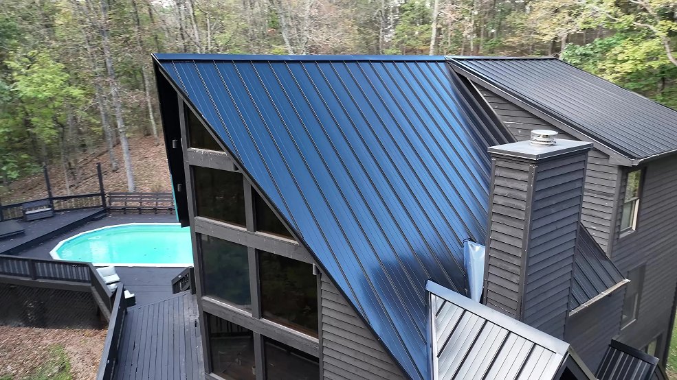 Standing seam metal roofing installed in Middle Tennessee