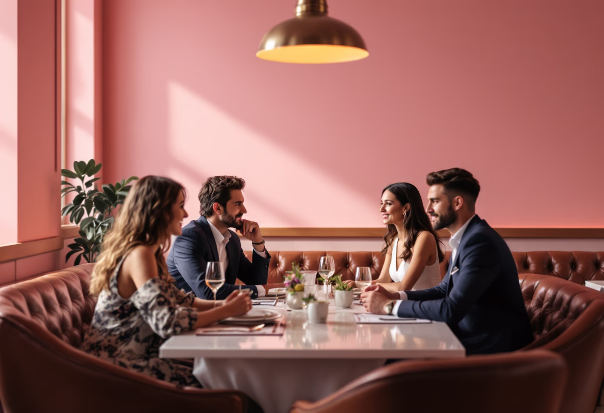 image of a hosted event inside the restaurant