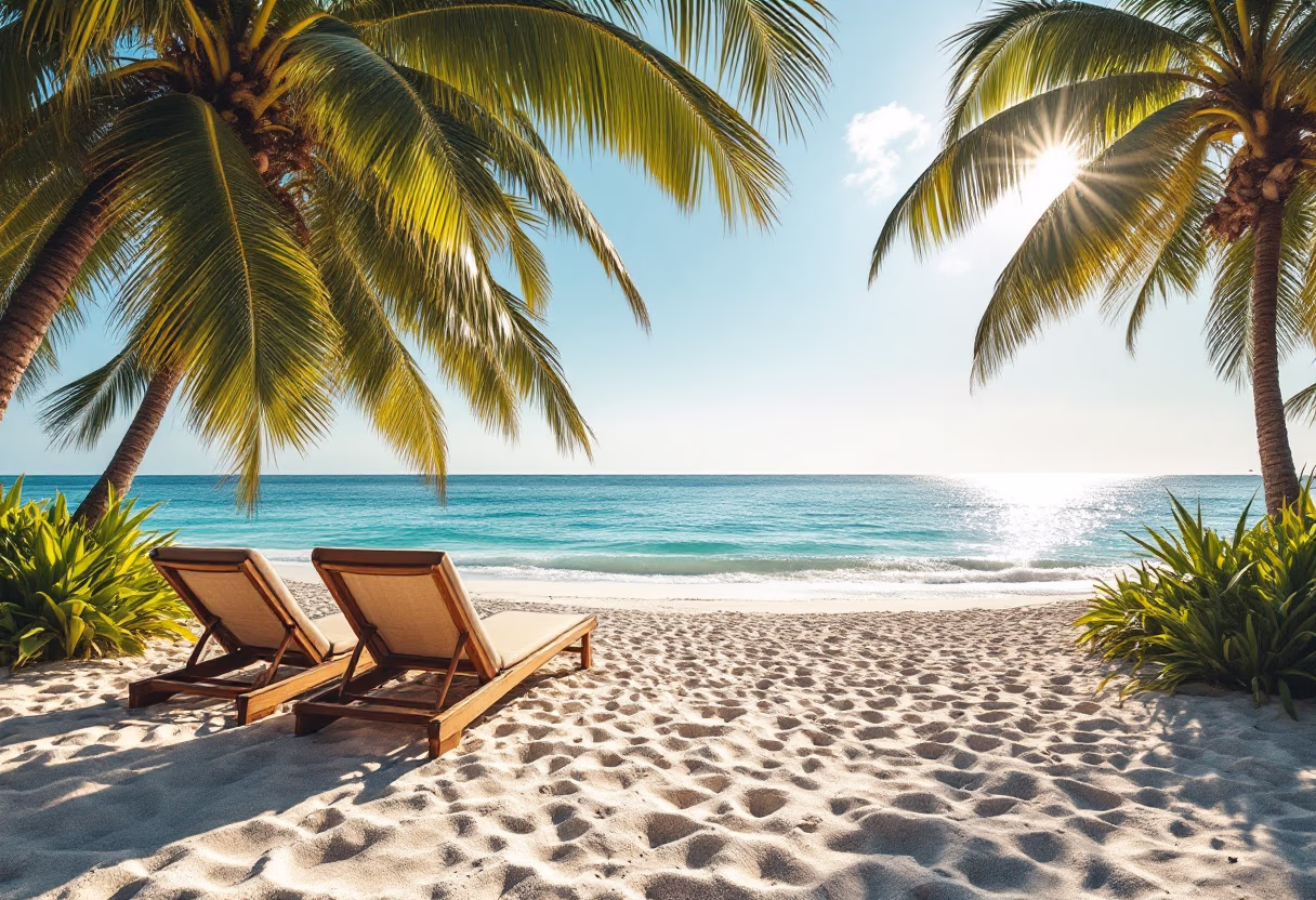 image of a serene beach [travel agency]