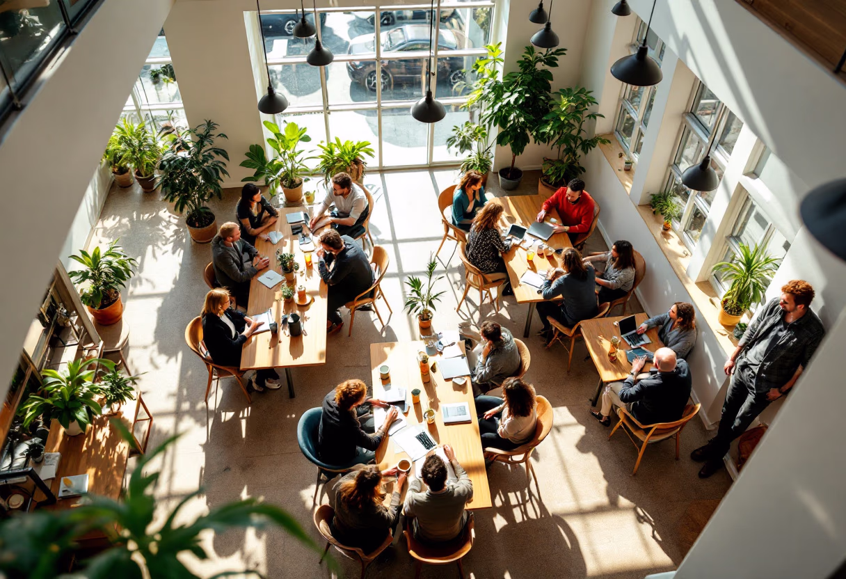 image of networking event (for a hr tech)