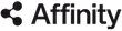 Logo with the word 'Affinity' next to a stylized triangular symbol.