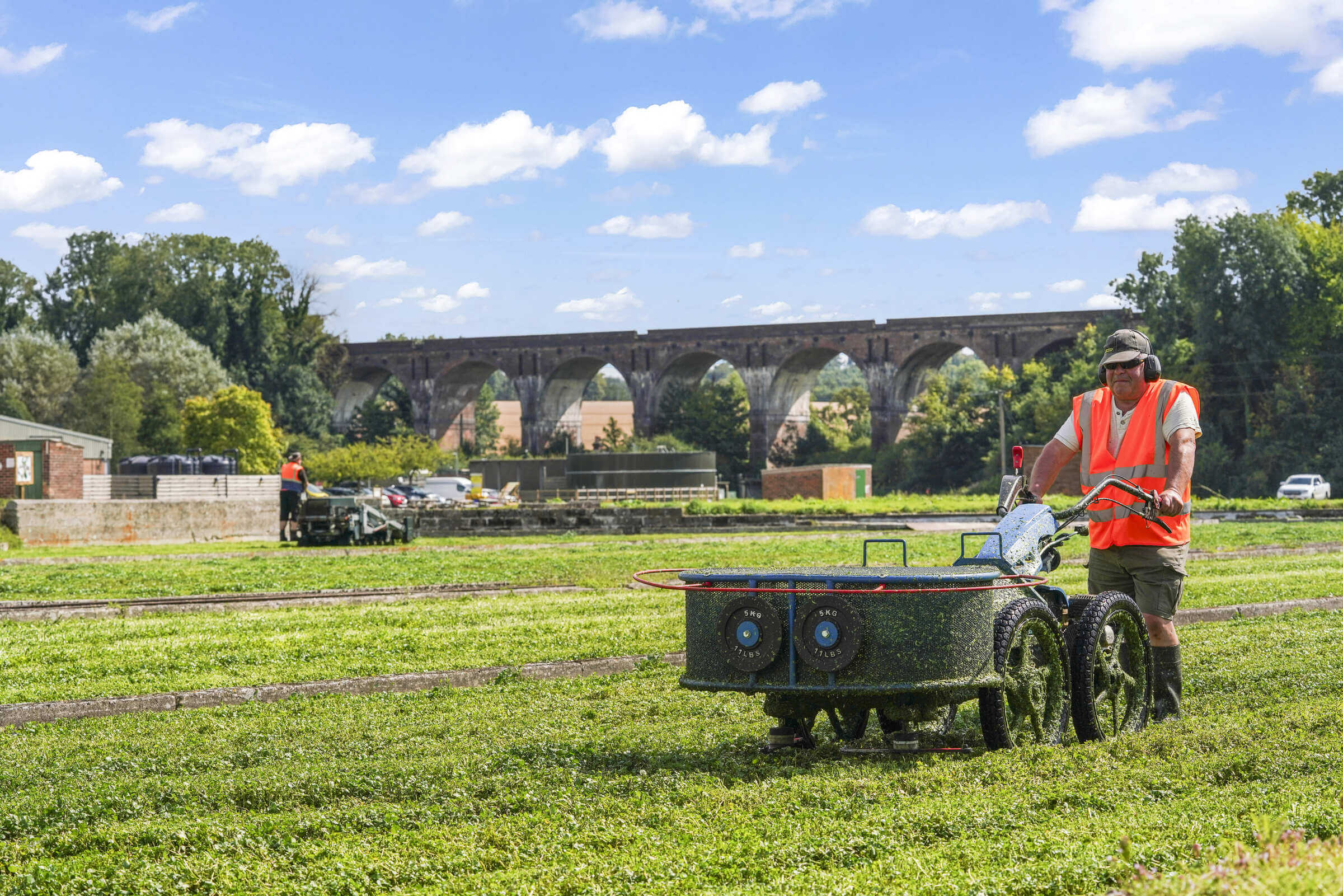 Worker in field