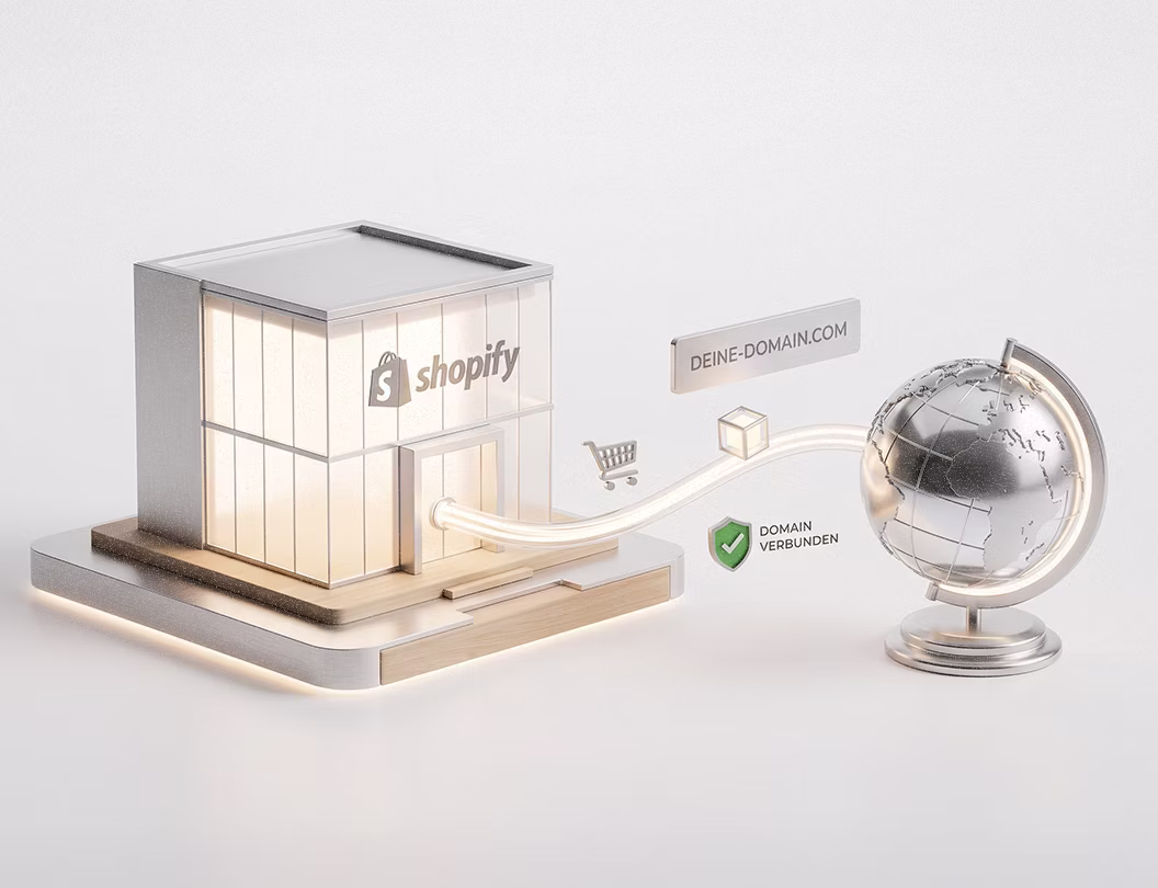 Shopify Domain verbinden: DNS-Einstellungen im Shopify-Adminbereich