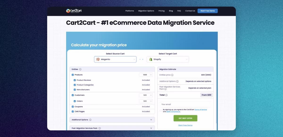 Cart2Cart Migrations-Tool für die Magento-zu-Shopify-Migration