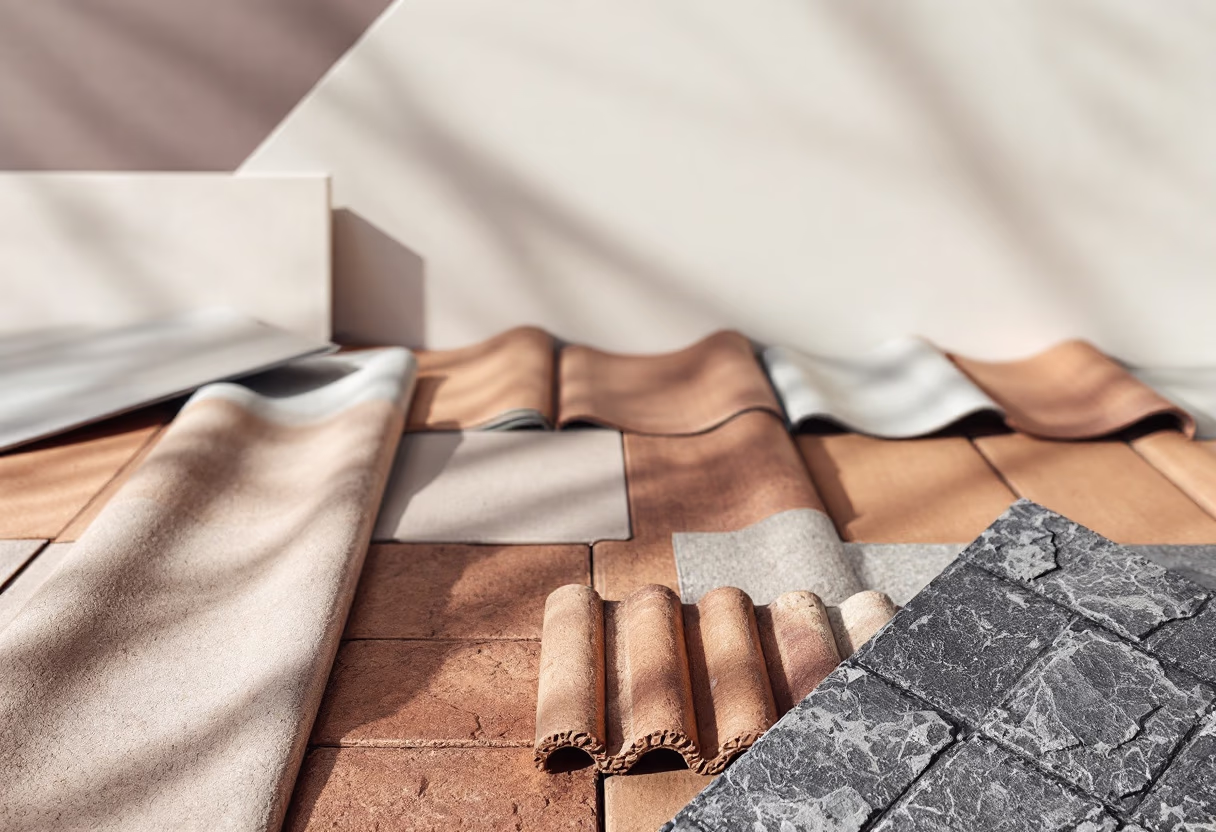 image of different roofing materials