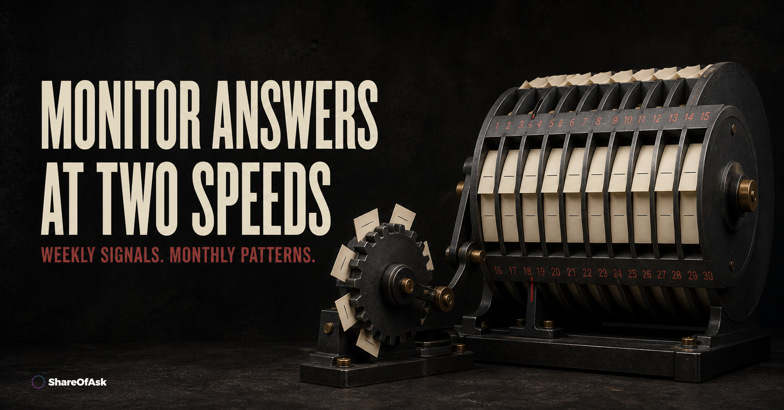 LLM Answer Monitoring: What to Track Weekly vs Monthly
