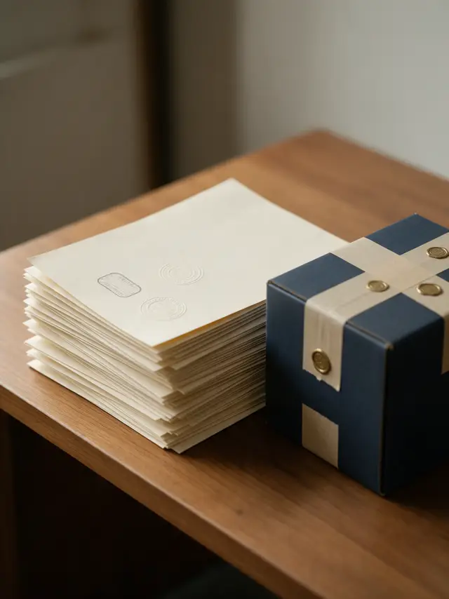 Certification documents with a seal