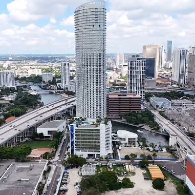 Tall modern skyscraper  by MT Construction Miami