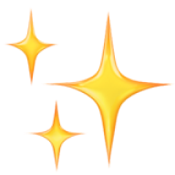 Golden sparkles decoration