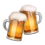 Clinking beer mugs icon