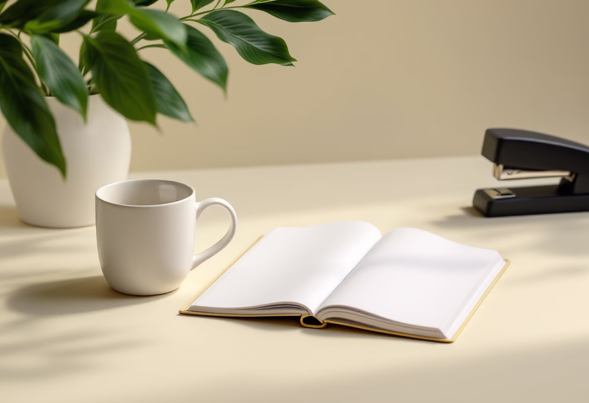 [background image] abstract image with office supplies (for a personal coach & consultant)