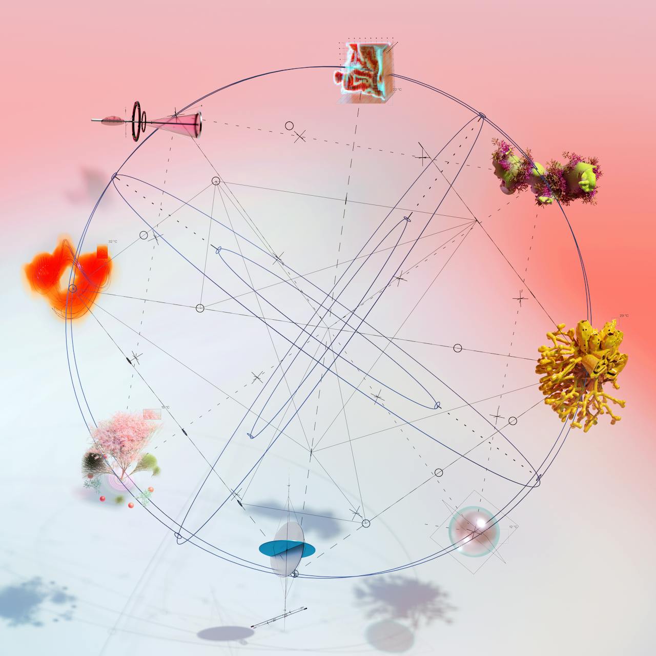 AI-generated abstract visualization by Google DeepMind