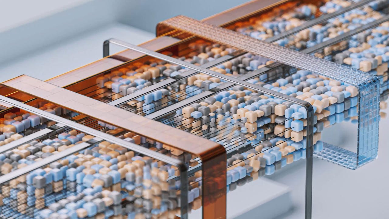 AI-generated abstract visualization by Google DeepMind