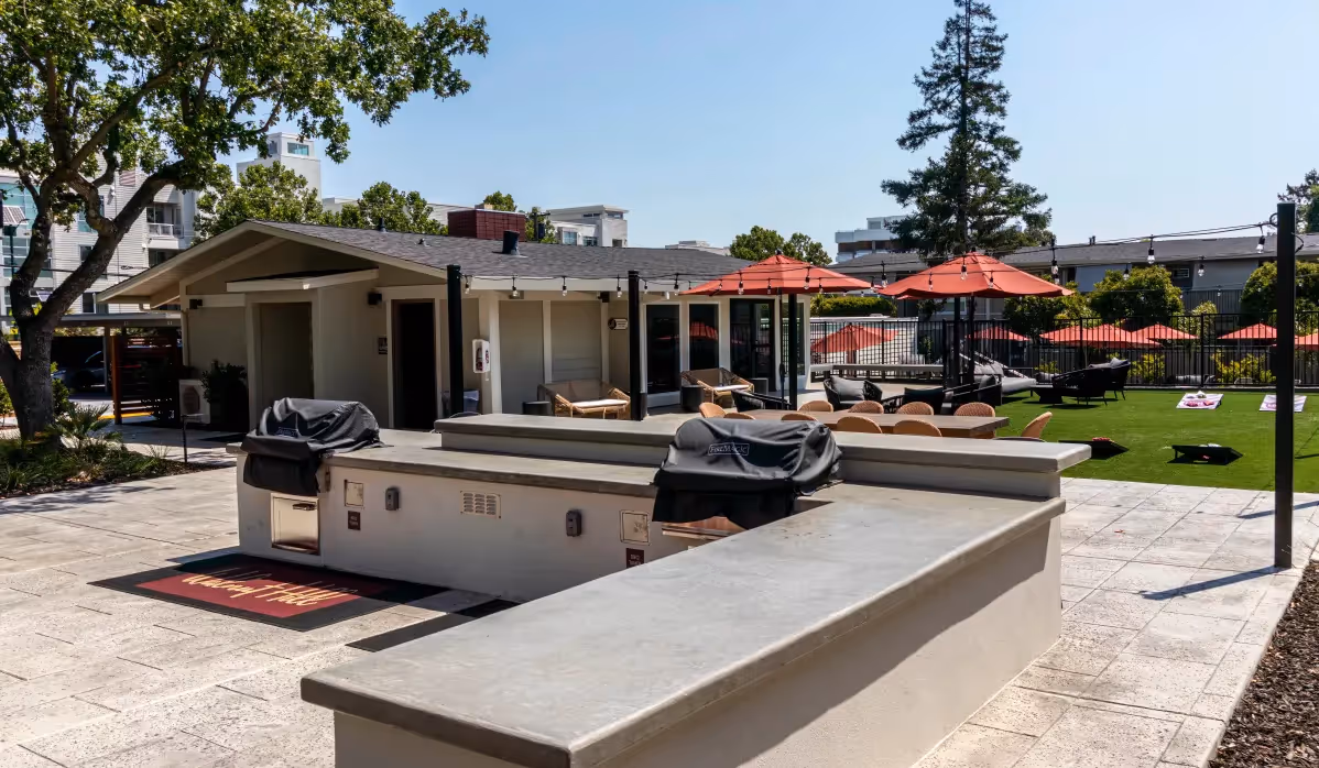 Outdoor lounge area