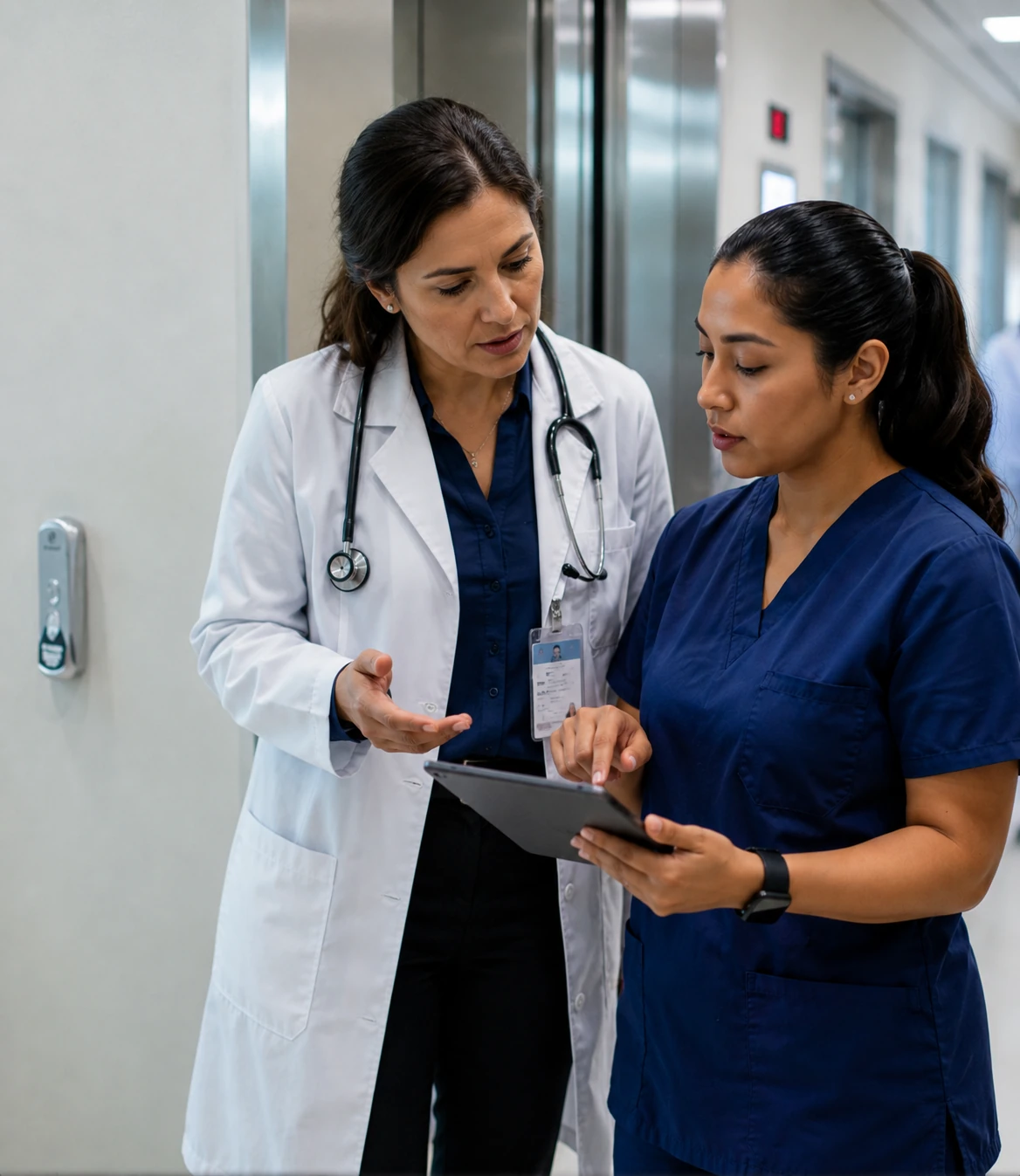 VitalChat virtual care interface on a clinical display screen