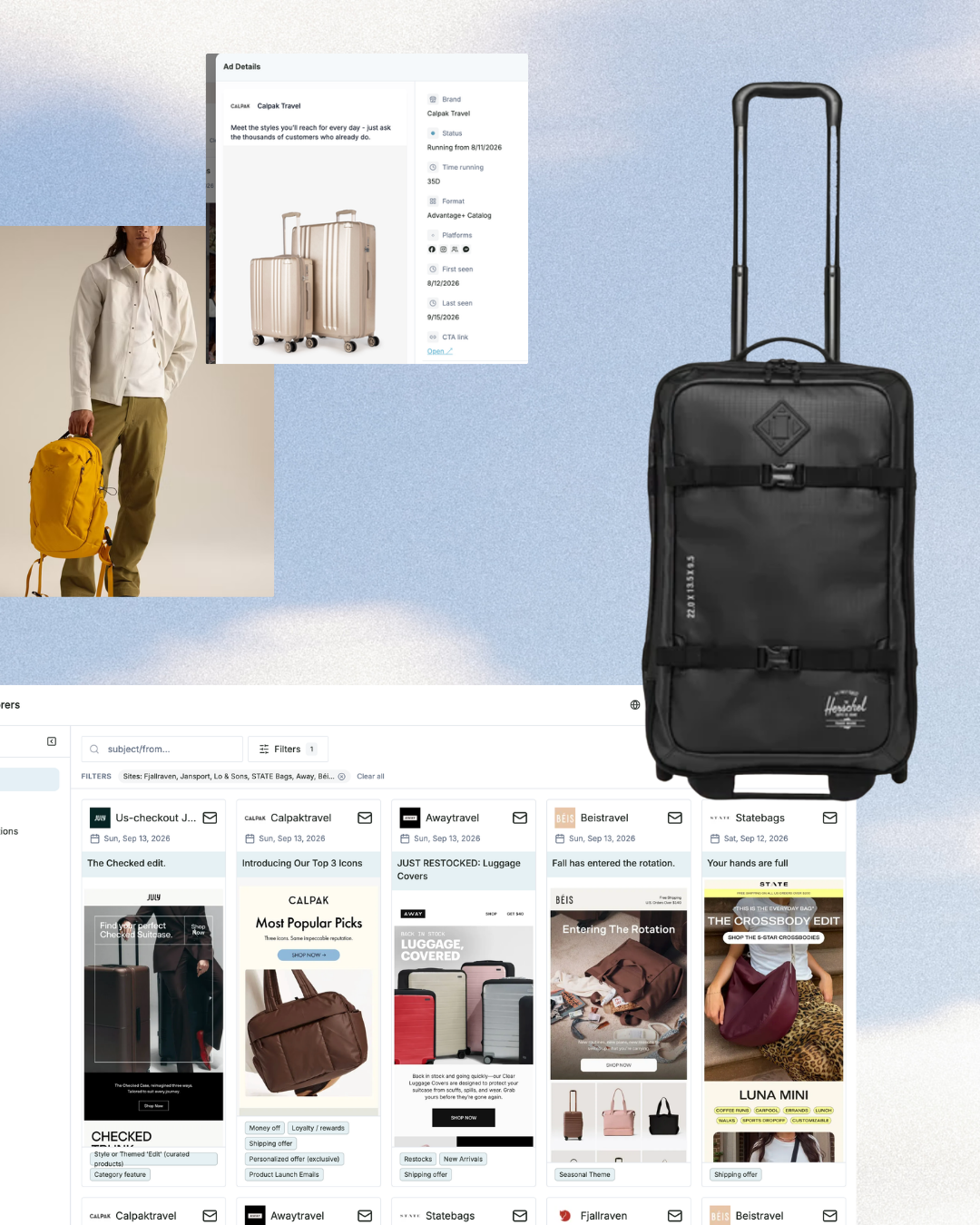 Travel and luggage BFCM 2026 playbook cover
