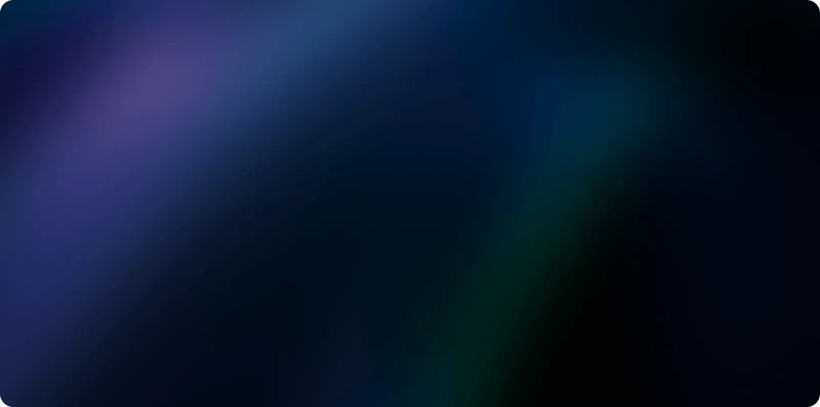 Abstract smooth gradient background blending dark blue, purple, and green hues.