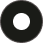 Circular black disc with a small white circle near the center.