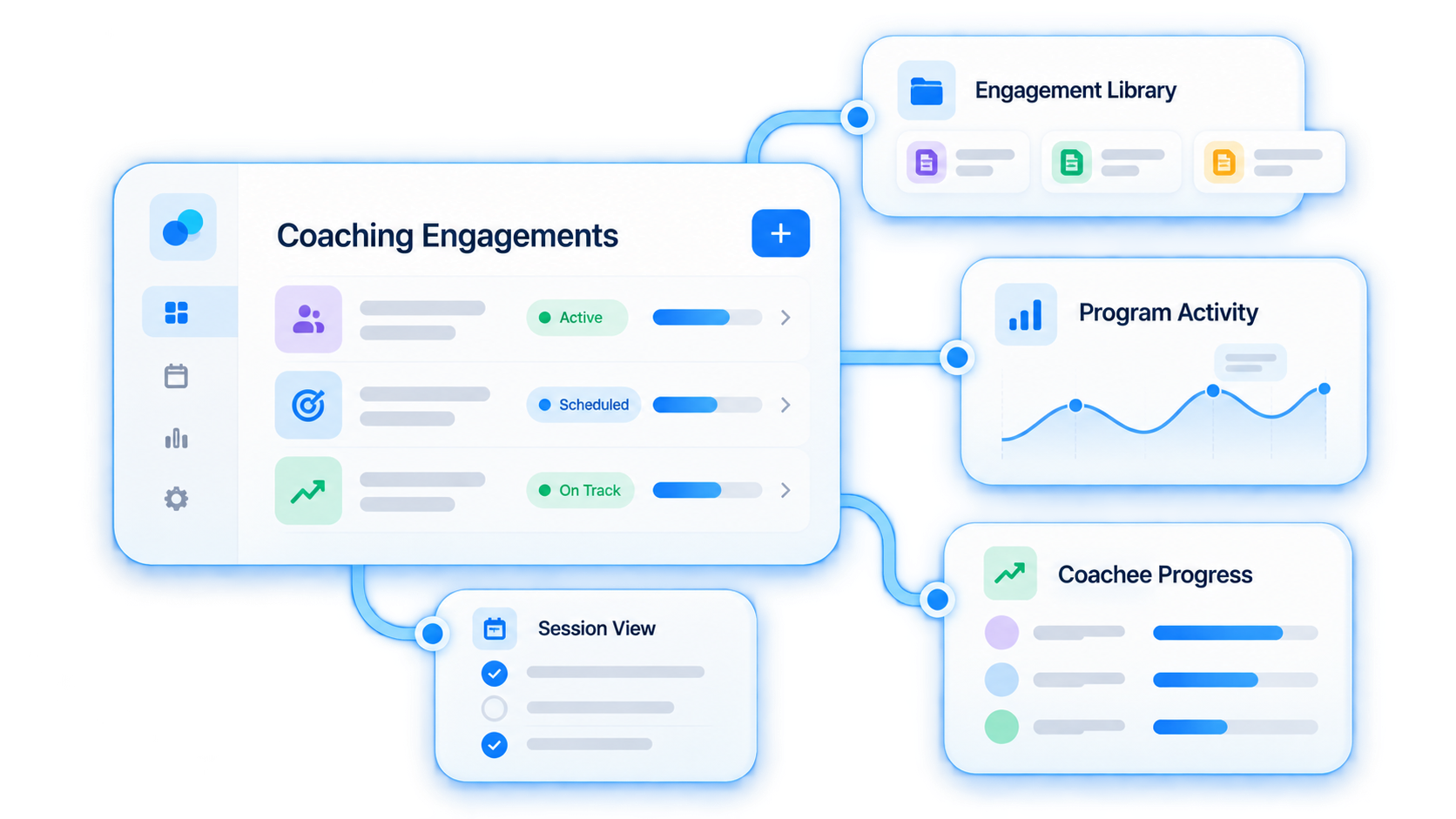 Trainery Coaching Program Management feature illustration