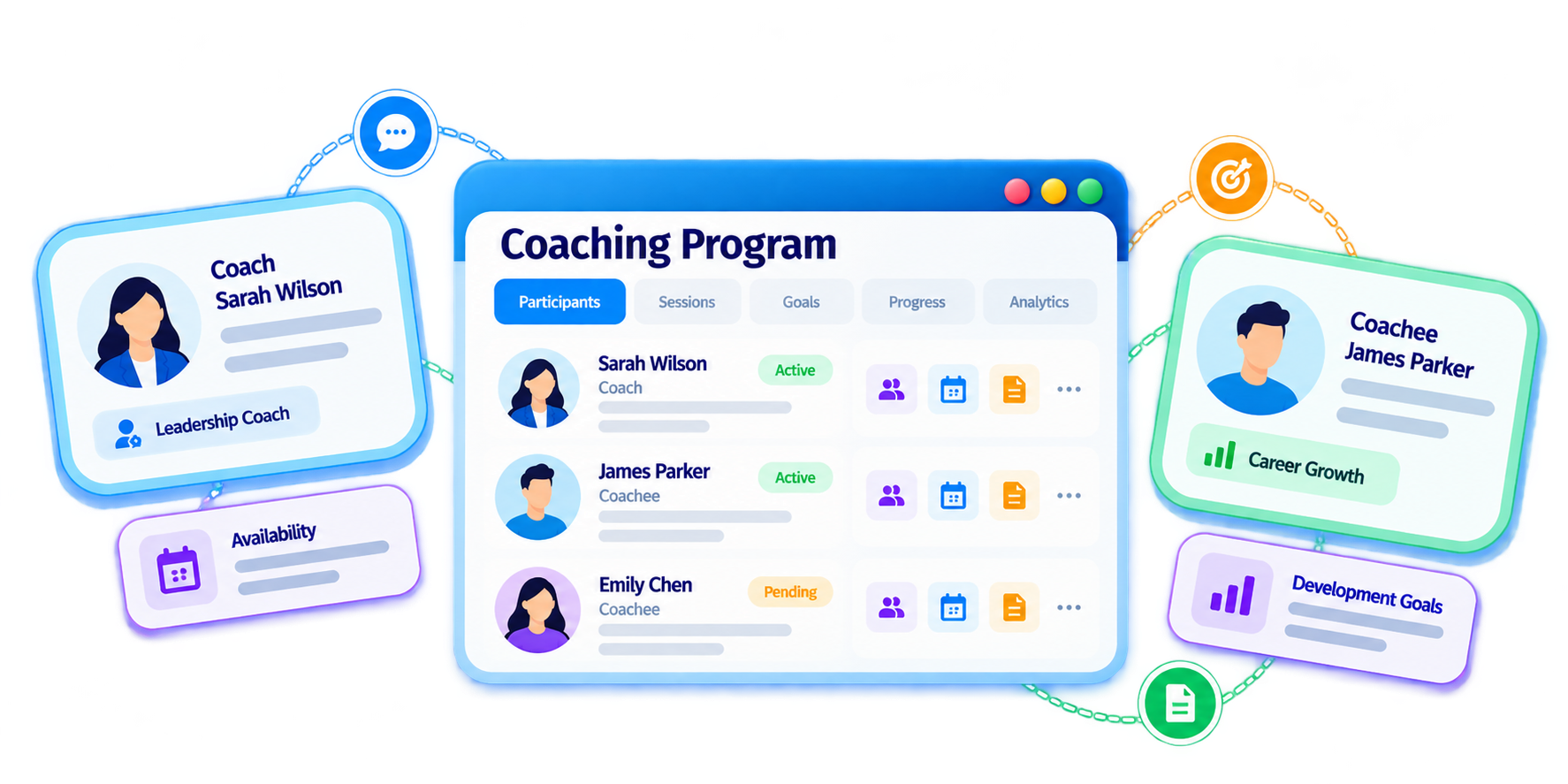 Trainery Coaching Analytics feature illustration