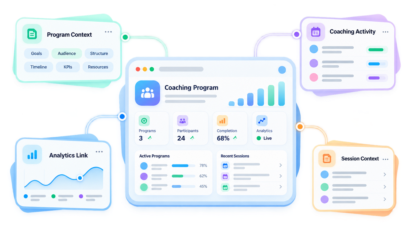 Trainery Coaching Analytics feature illustration