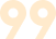 Orange quotation mark symbol with two sets of quotation marks.