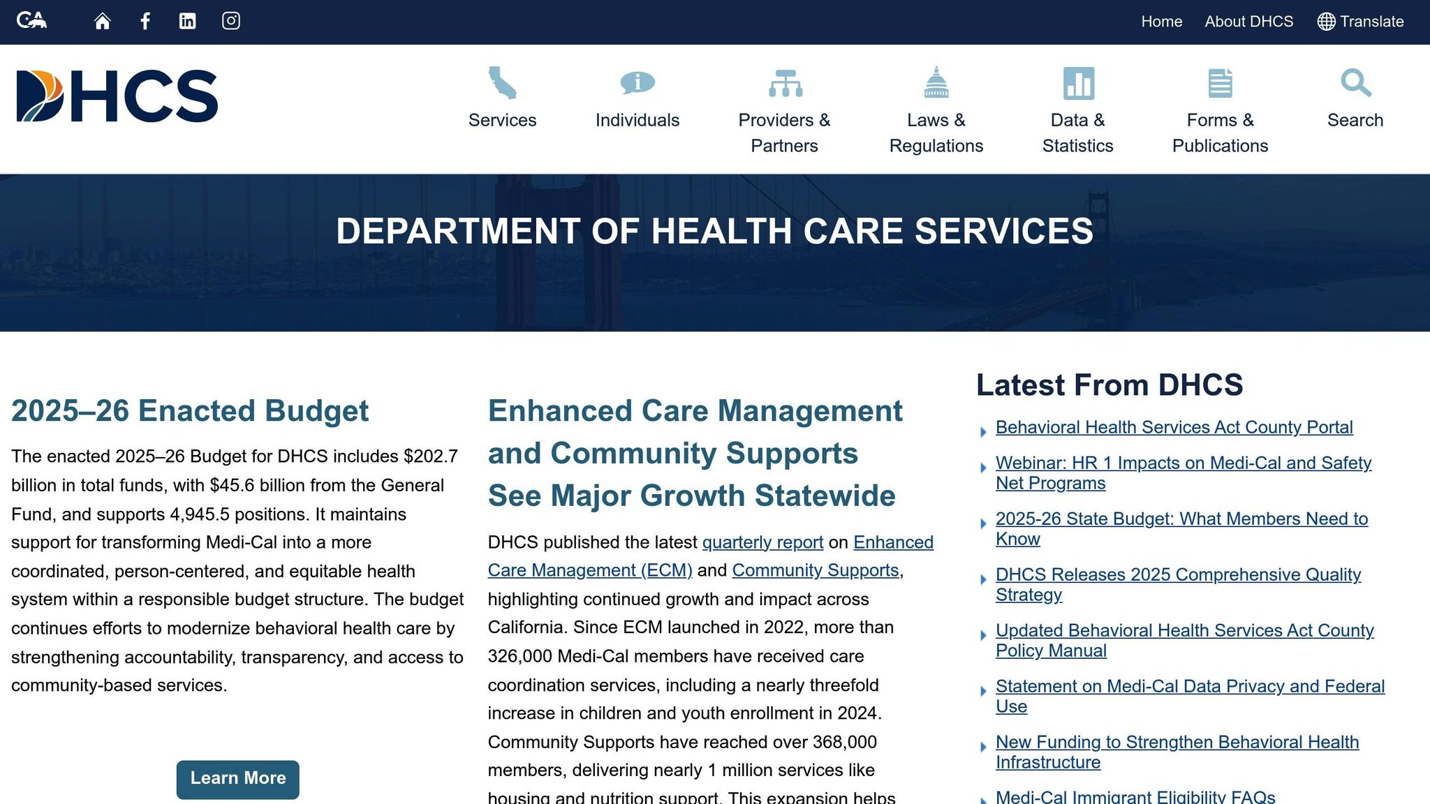 California Department of Health Care Services