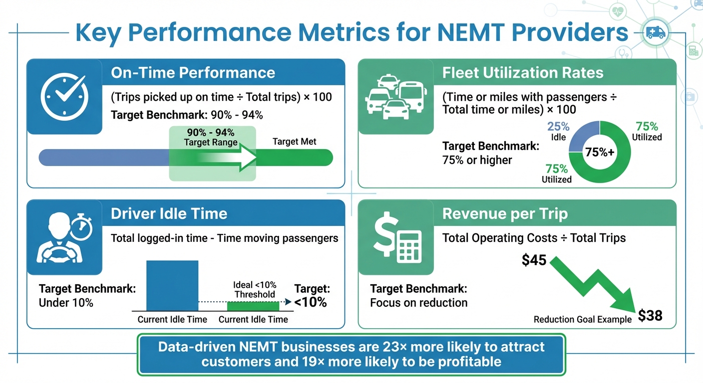 Key Performance Metrics for NEMT Providers: Benchmarks and Targets