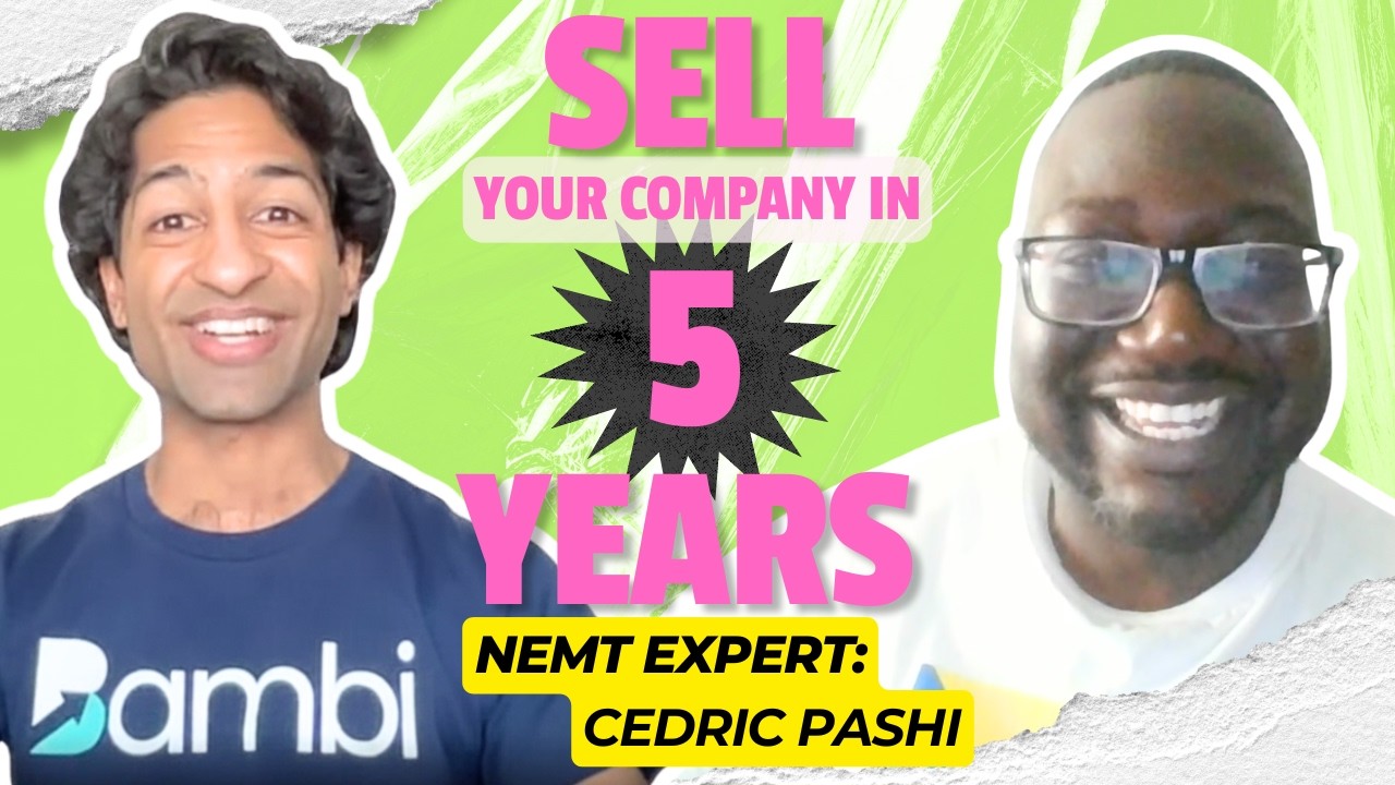 He's selling his NEMT business 5 years after starting it!!